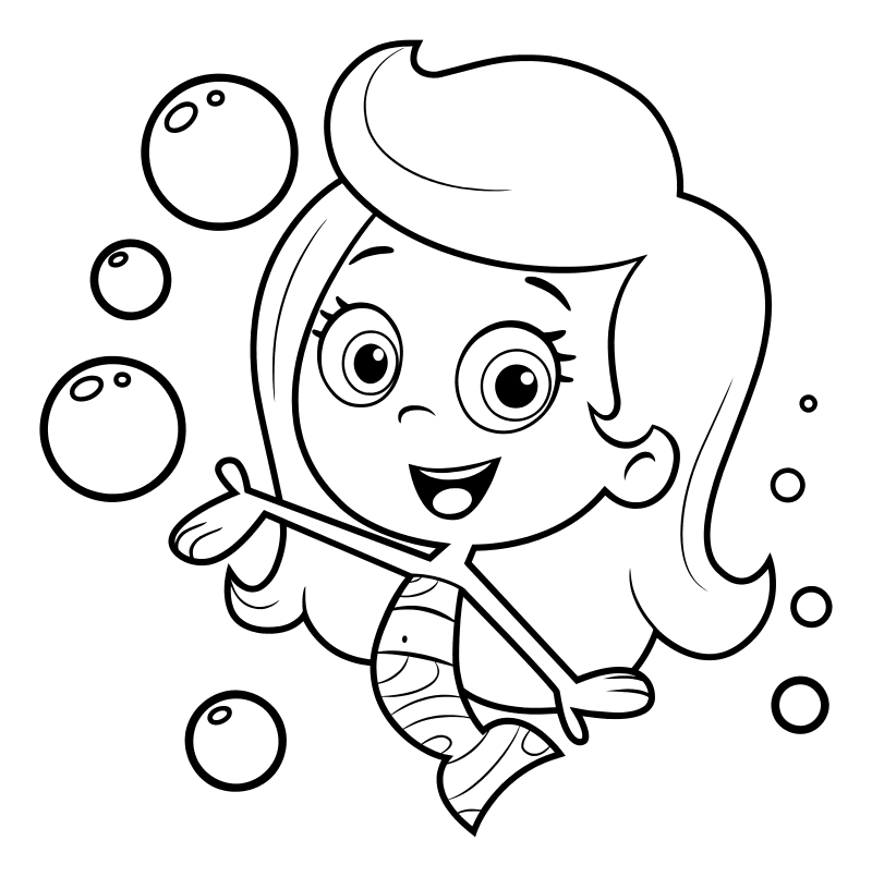 Раскраски Гуппи и Пузырьки - это отличная возможность для ребенка создать свой собственный подводный мир с любимыми героями одноименного мультфильма