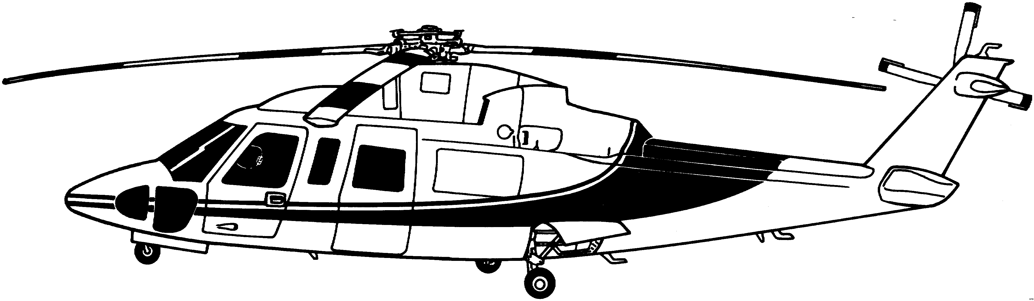 Полицейский вертолет раскраска для детей