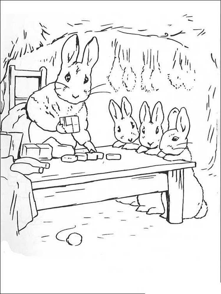Раскраски кролик | 25 картинок для детей бесплатно распечатать, скачать