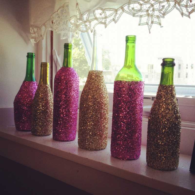 Декупаж бутылок на новый год (170+ фото). украшения своими руками. новые идеи и мастер-классы
