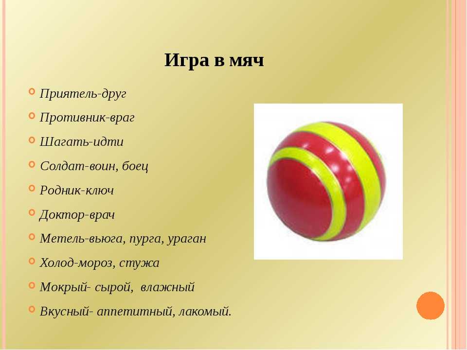 Анализ слова мяч