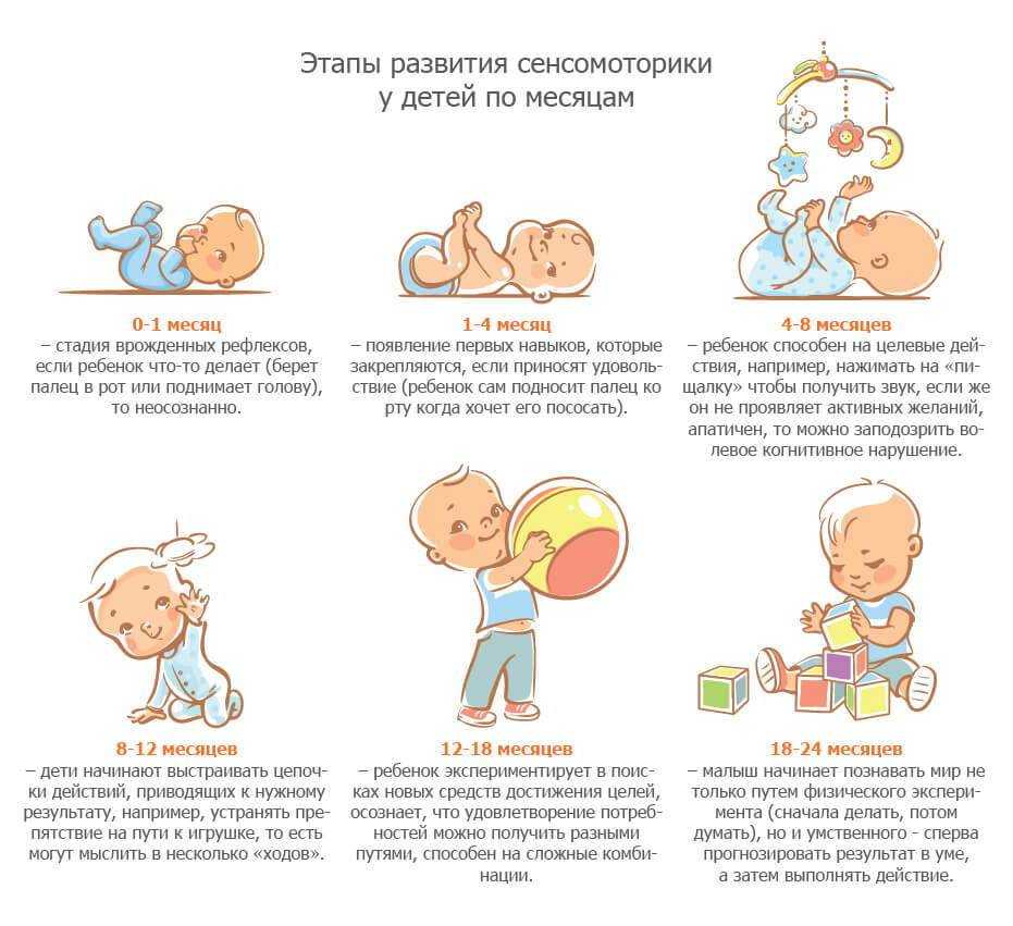 Развитие ребенка по месяцам до года: основные этапы