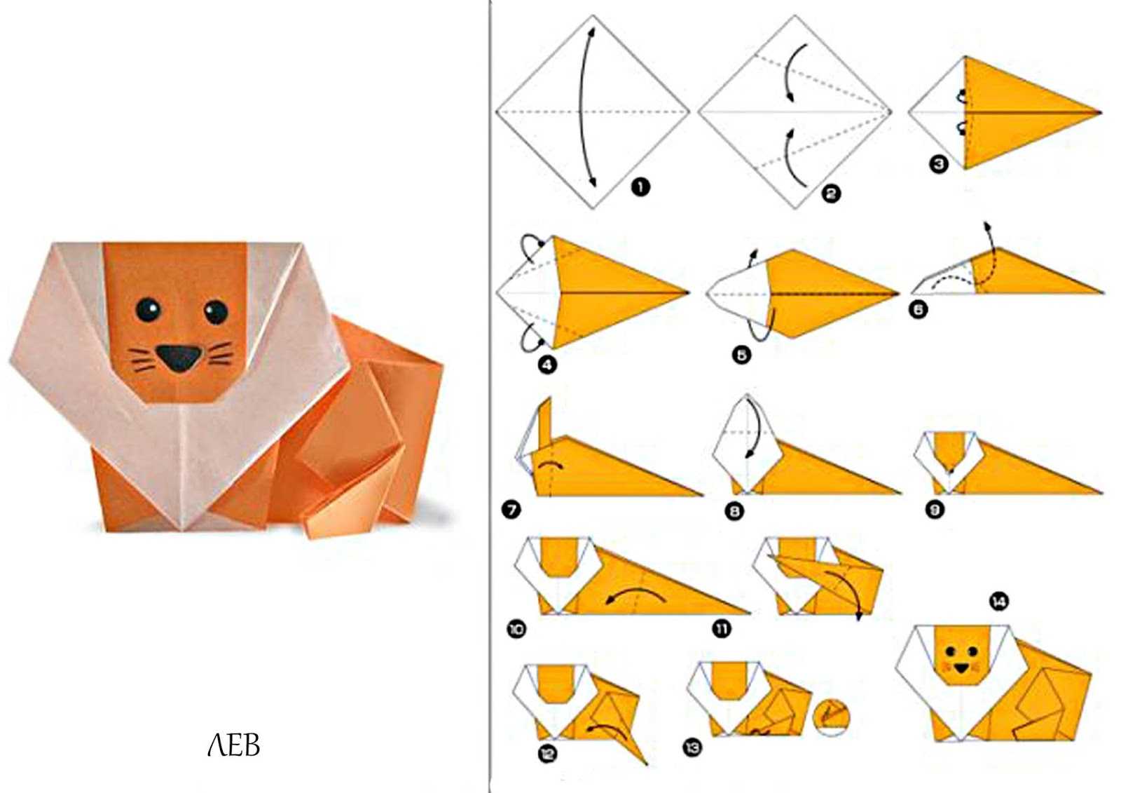 Как сделать черепашку оригами из бумаги поэтапно