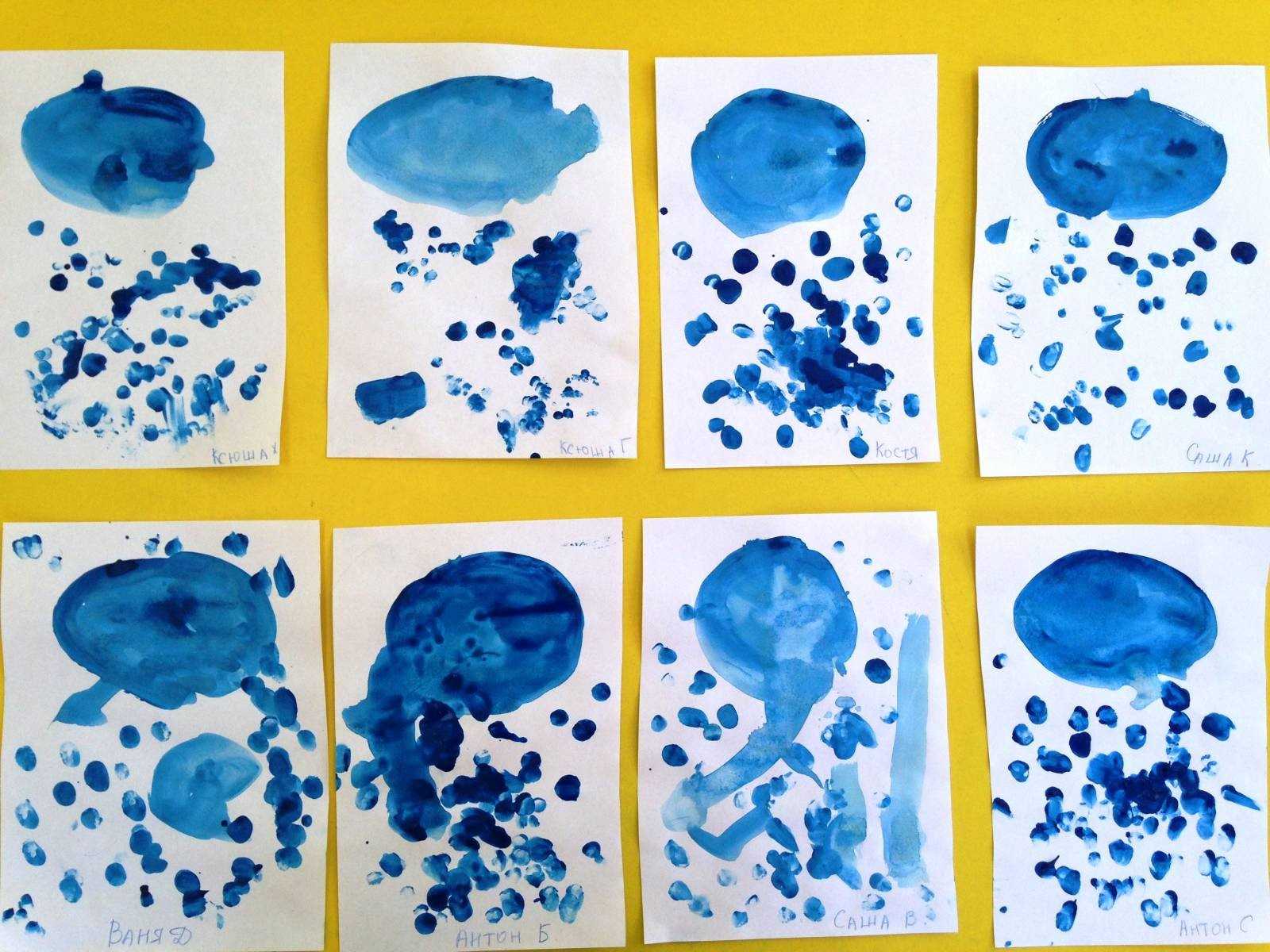 Тема вода в ясельной группе. Рисование красками для детей. Рисование в младшей группе. Рисование в первой младшей группе. Занятие в детском саду рисование.