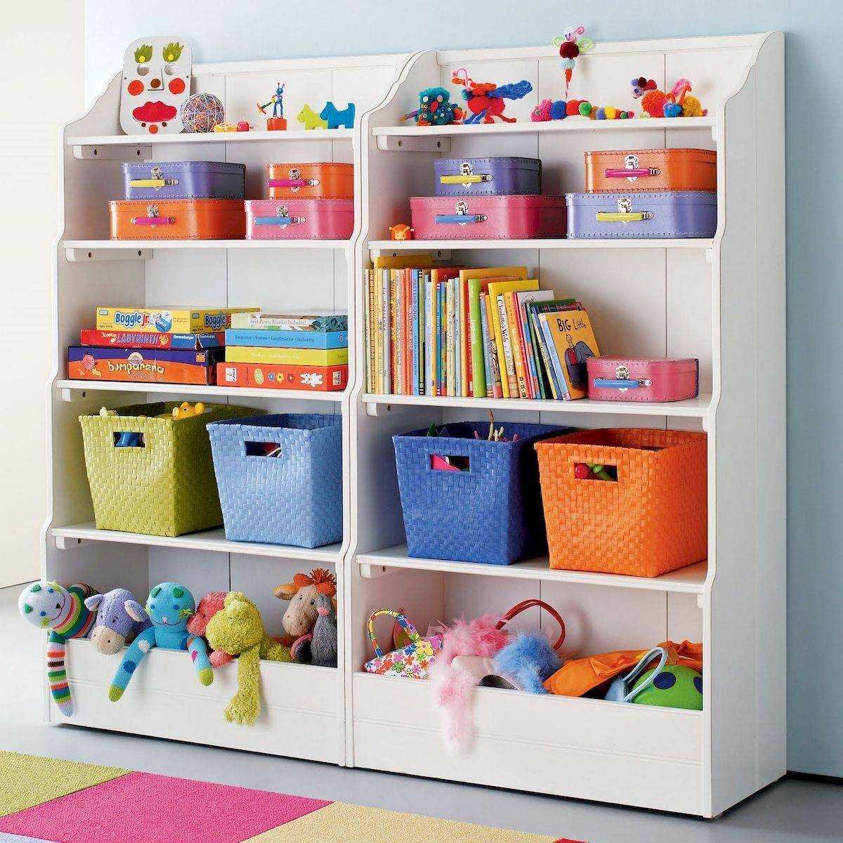 Идеи для хранения игрушек и книг в детской комнате: фото, где и как хранить игрушки