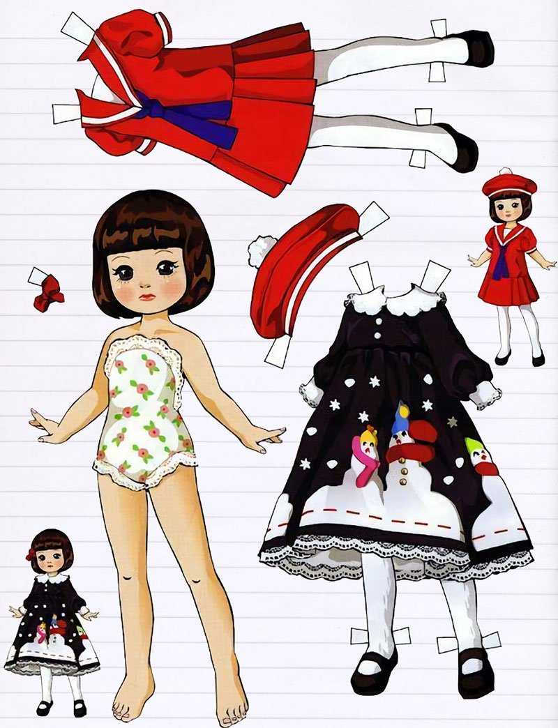 Кукла бумажная с одеждой распечатать: 155 шаблонов бумажных кукол для вырезания детям