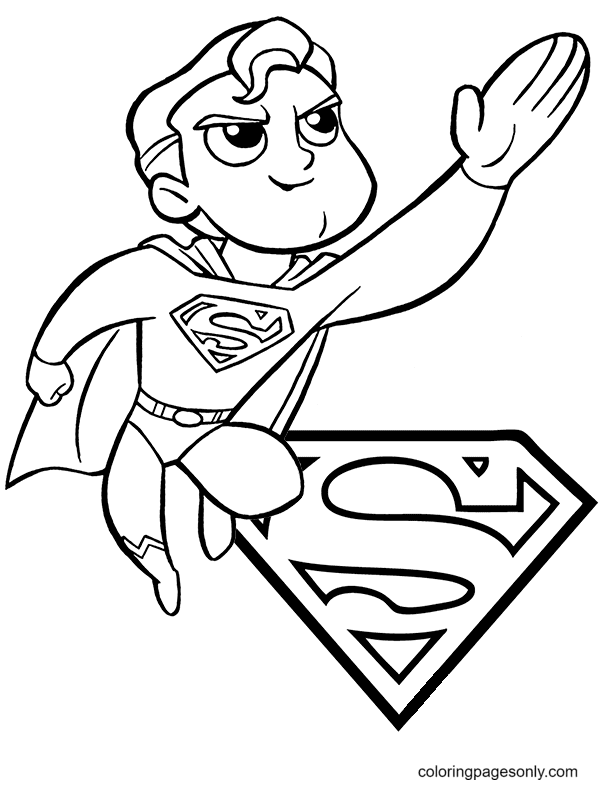 Раскраски Супермен в первую очередь привлекут внимание любителей комиксов Скачайте или распечатайте раскраски Супермен для детей, которые мы предлагаем вам совершенно бесплатно
