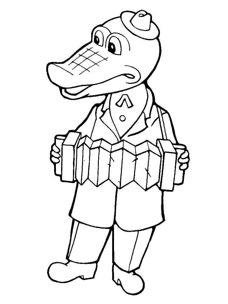 Раскраски Крокодил Гена – набор контурных картинок, составленных по мотивам знаменитого советского мультфильма Раскраски Крокодил Гена можно бесплатно скачать с сайта и распечатать занимательные рисунки для детей